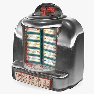 Diner Retro Tabletop Jukebox Seeburg On State
