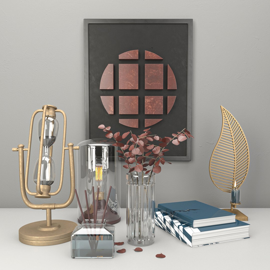 3D decorative set model - TurboSquid 1637899