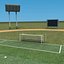 Soccer 4 Set & Field 3dsMax