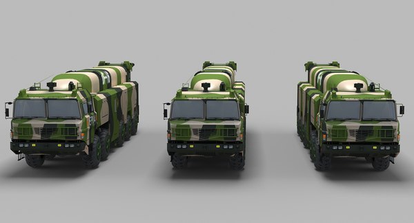 modelo 3d Lanzador de misiles serie Dongfeng chino TurboSquid 1389770