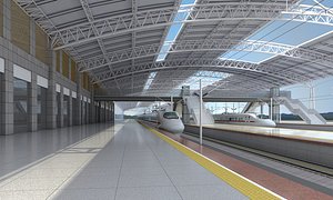 Train Station 02 3D model