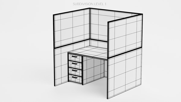 3D Cubicle 1 - TurboSquid 1901320