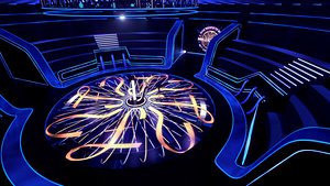 Futuristic Millionaire TV Studio Animated Set