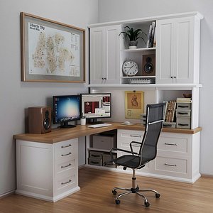 Classic desktop in white