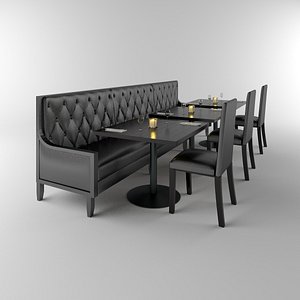 restaurant banquette tables chairs max