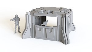 Sci fi Pillbox for tabletop scenery