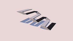 modern stairs 3D model
