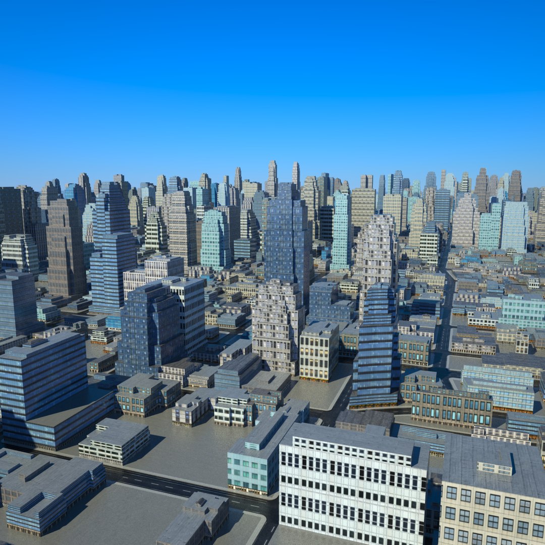 Cityscape Scene 3d Max
