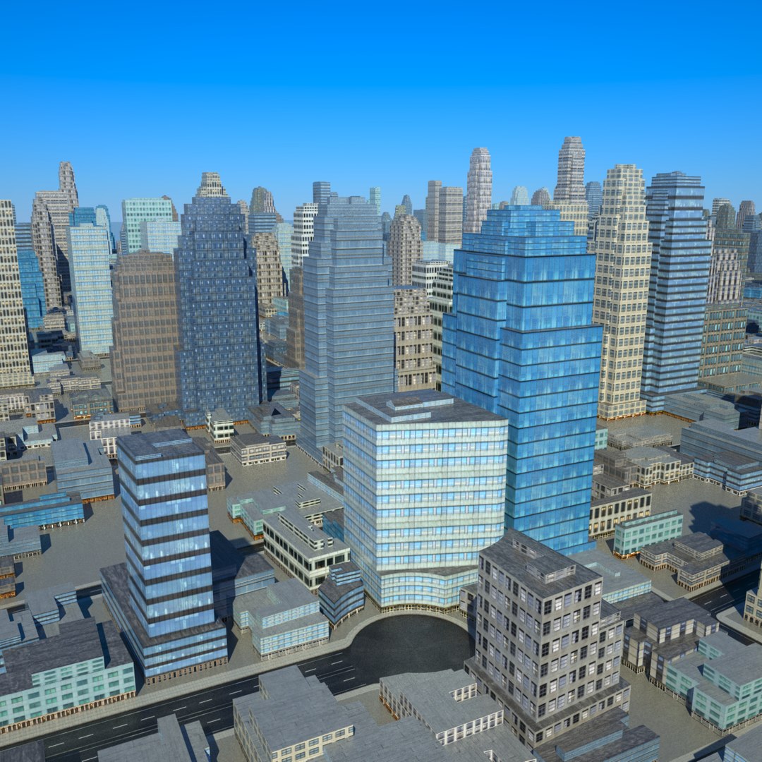 Cityscape Scene 3d Max