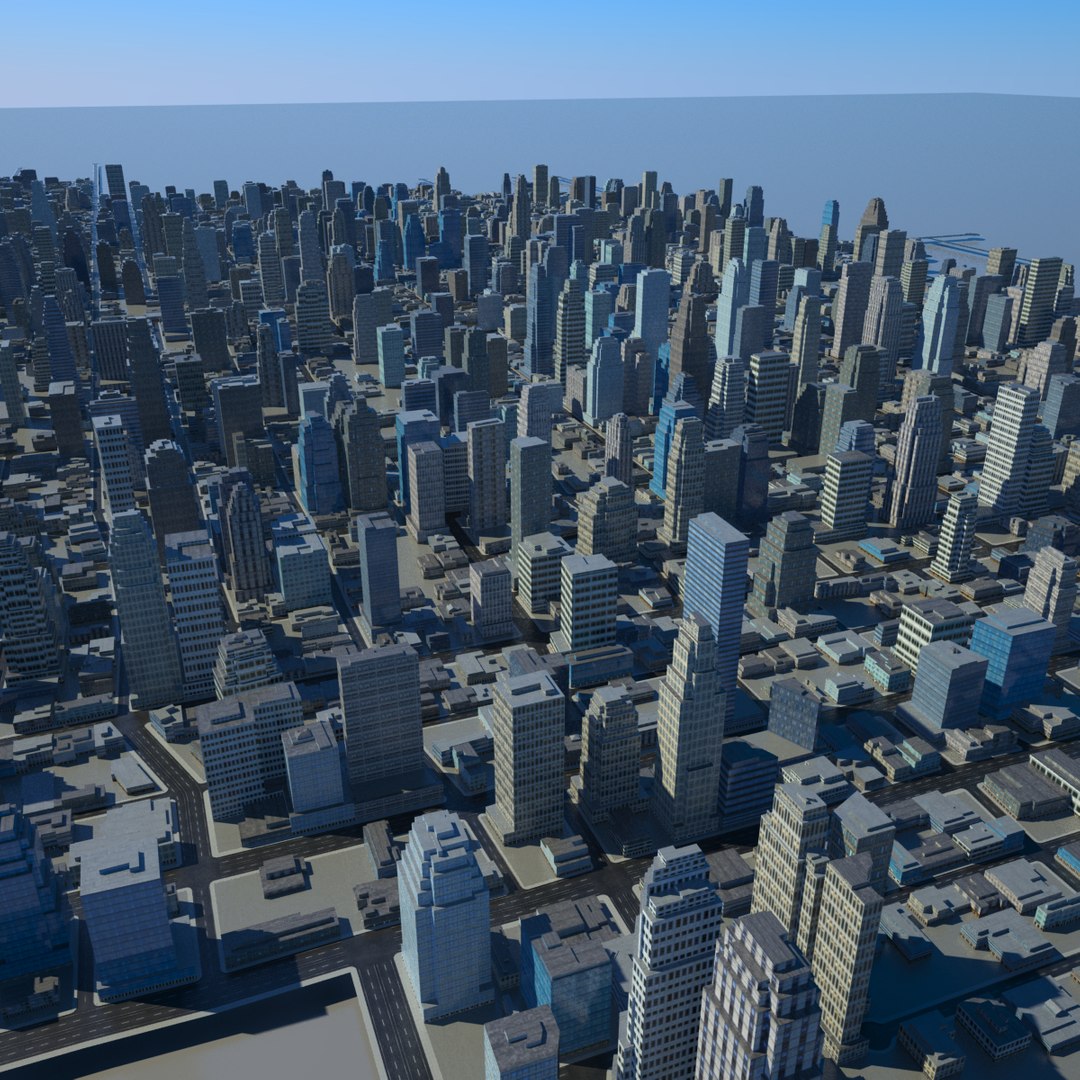 Cityscape Scene 3d Max