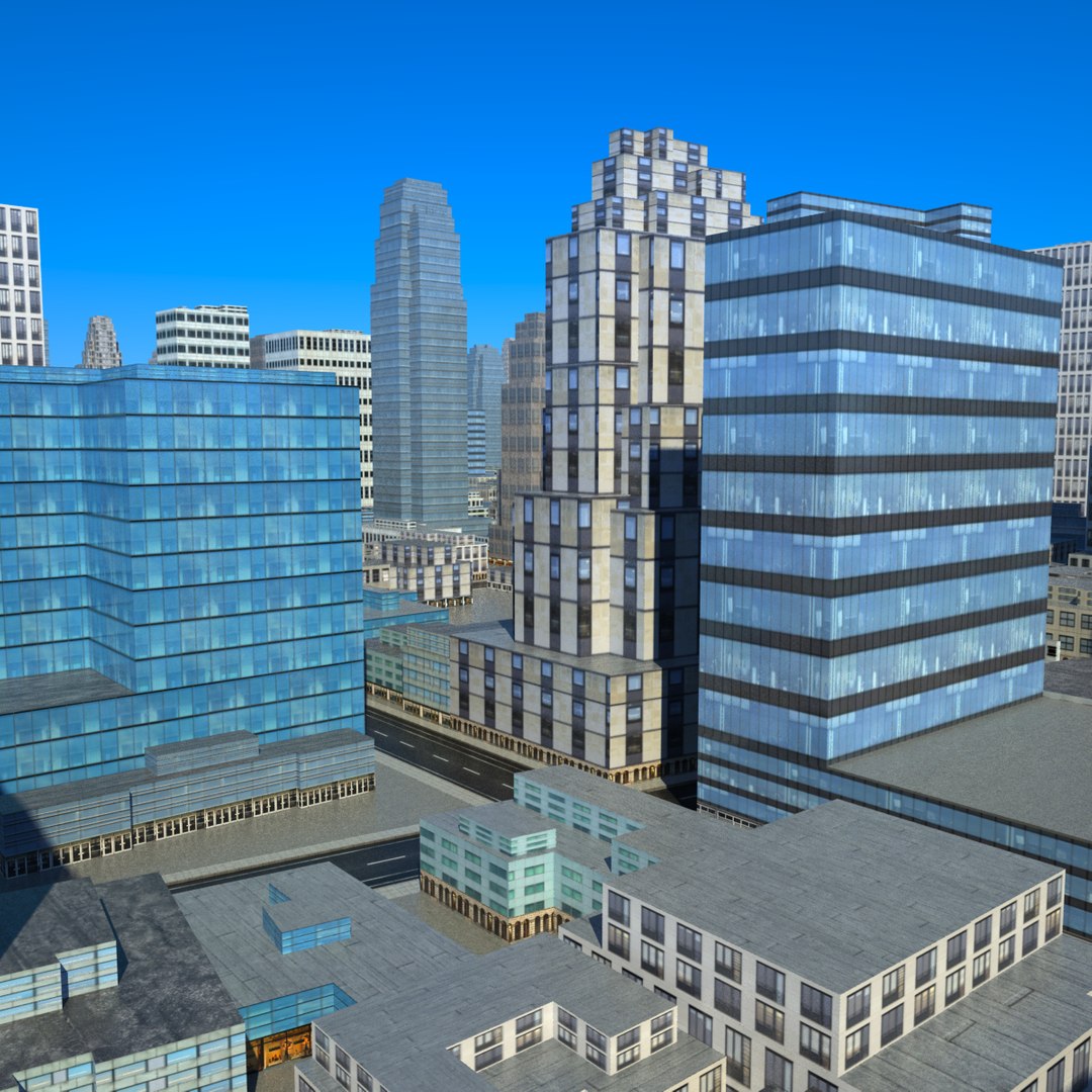 Cityscape Scene 3d Max