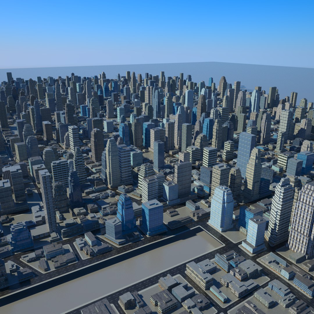 Cityscape Scene 3d Max
