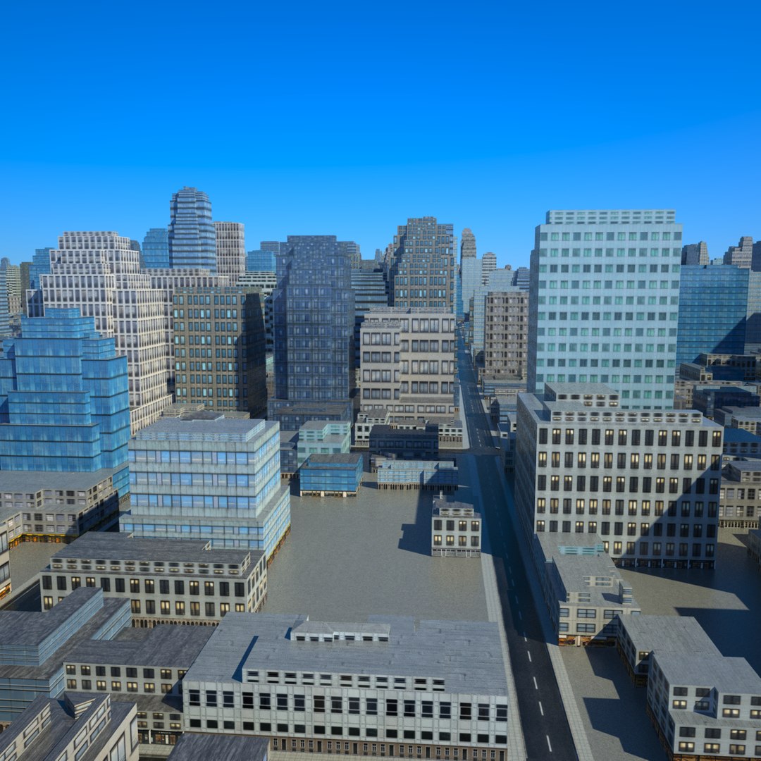 Cityscape Scene 3d Max