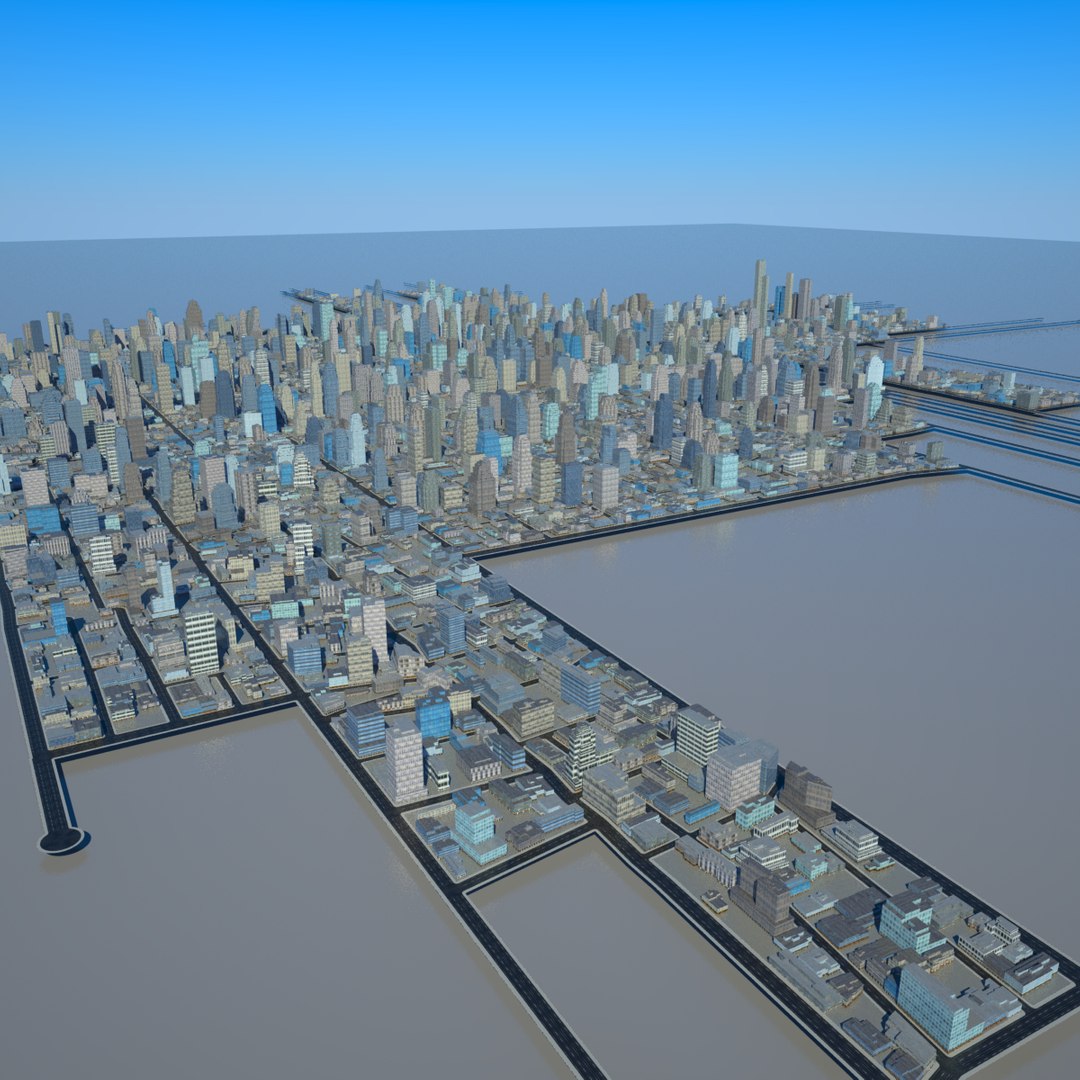 Cityscape Scene 3d Max