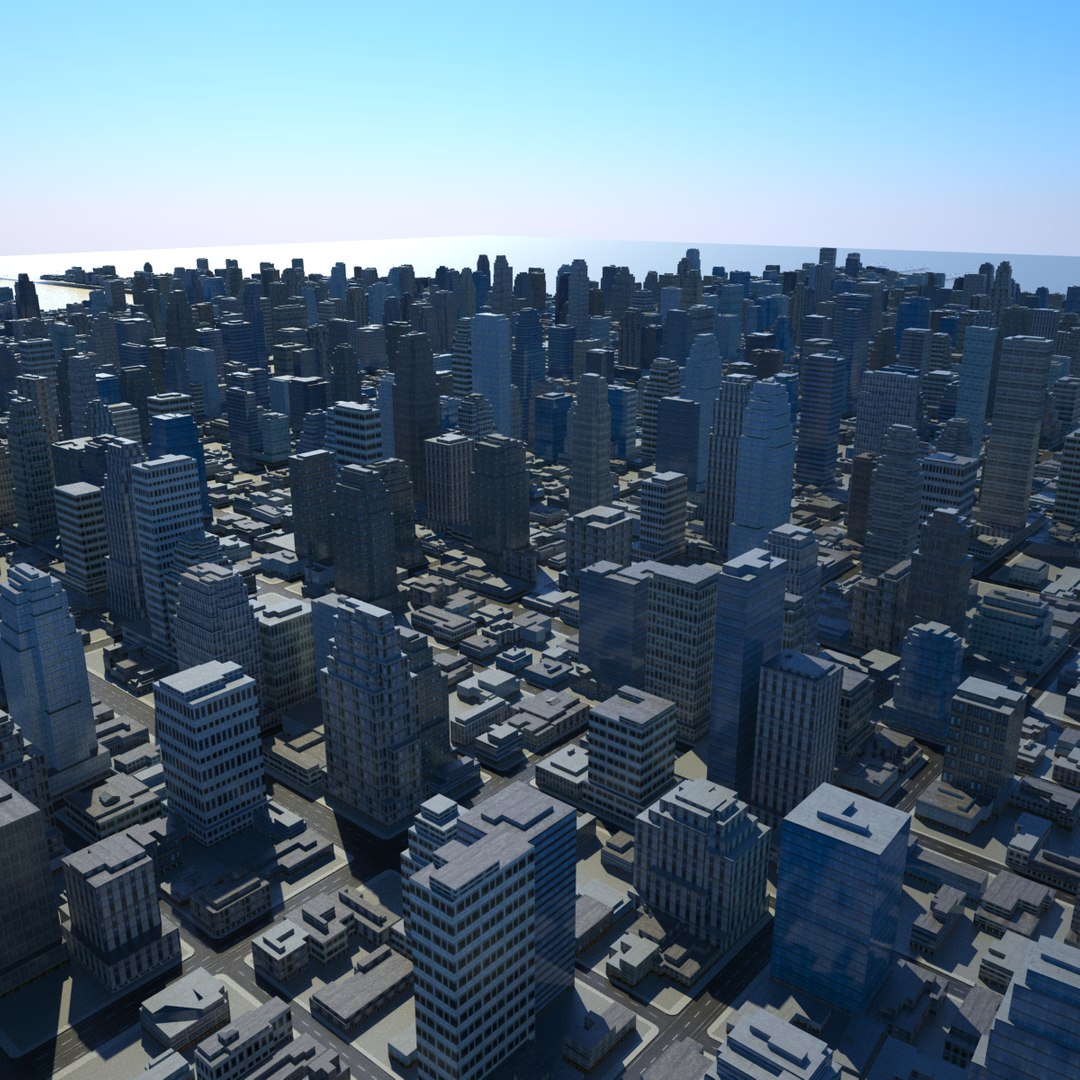 Cityscape Scene 3d Max