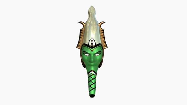 Osiris Mask A05 - Egyptian Gods Character Clothing 3D model