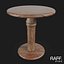 Rustic Round Side Table - Country Wooden Furniture