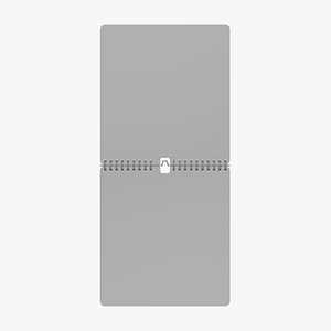 Basic Wall Calendar Open - Geometry Only No Textures No Materials