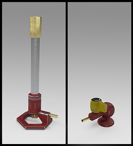 3D bunsen burner valve