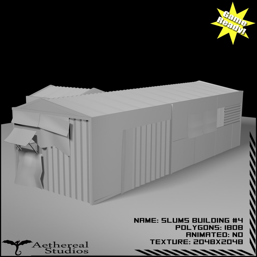 Slums Building 4 X
