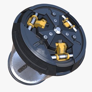 3d model sci-fi container device