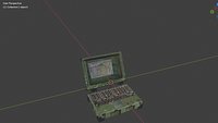 Military Rugged Laptop 3D Model