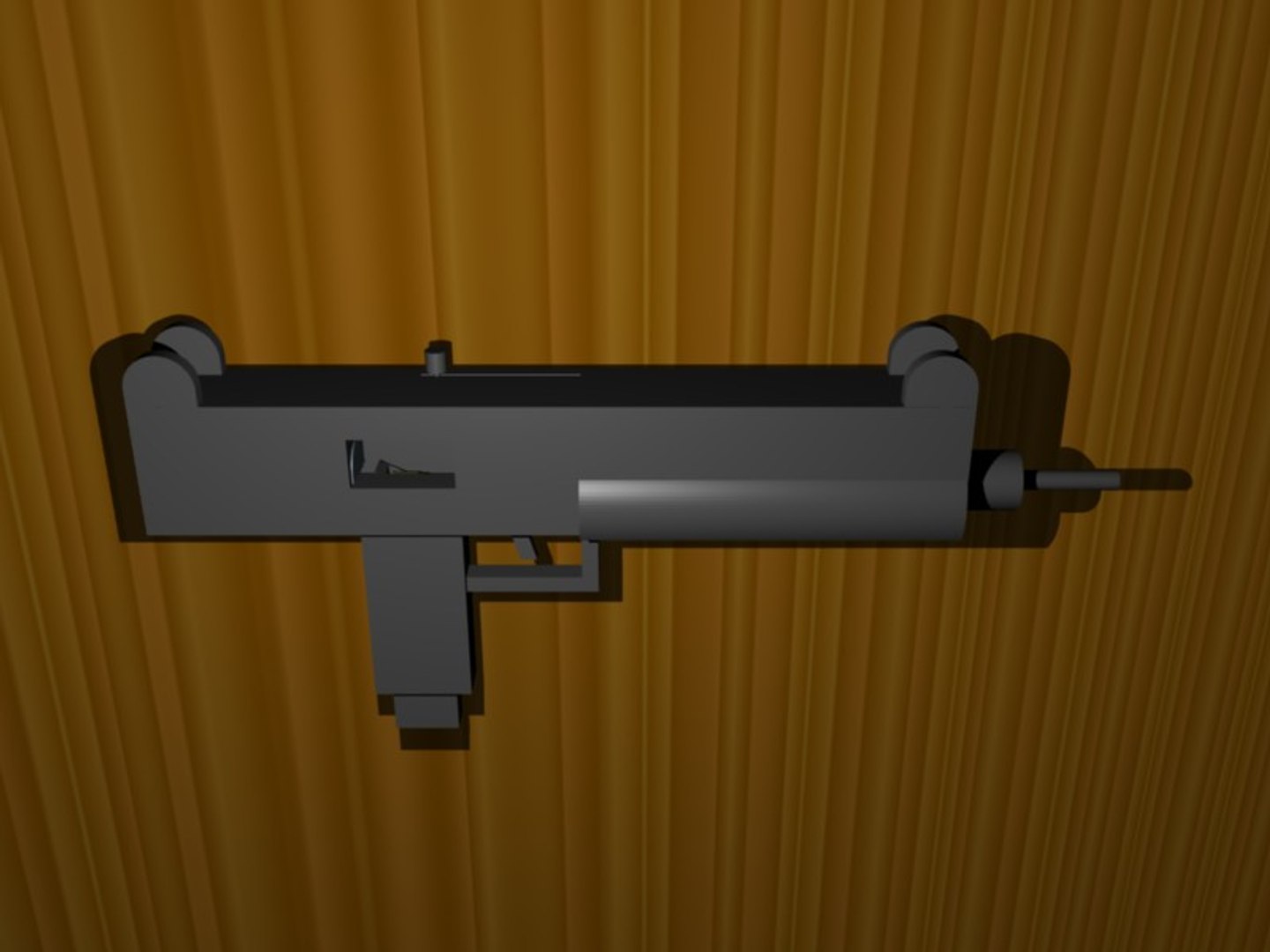 Free Uzi Sub-machine Gun 3d Model