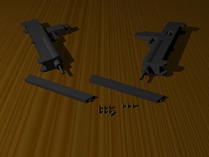 free uzi sub-machine gun 3d model