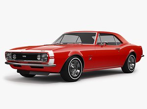 3D chevrolet camaro ss 1967 model