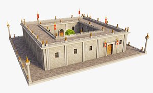 Ancient Roman House 3D model