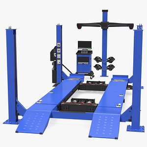 Wheel Aligner Car Equipment Generic with Lift Rigged