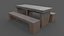 PBR Picknicktisch aus Beton A