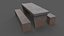 PBR Picknicktisch aus Beton A