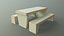 PBR Picknicktisch aus Beton A