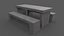 PBR Picknicktisch aus Beton A