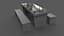 PBR Picknicktisch aus Beton A