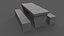 PBR Picknicktisch aus Beton A