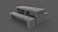PBR Picknicktisch aus Beton A
