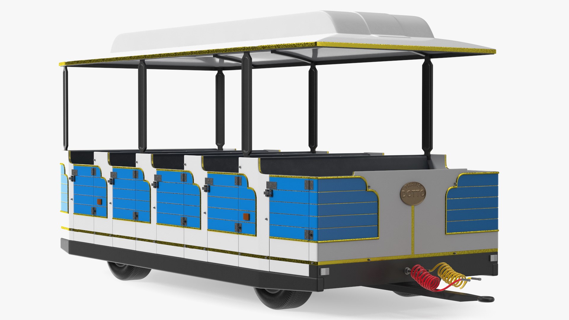Wagon Dotto Muson River 3D model preview