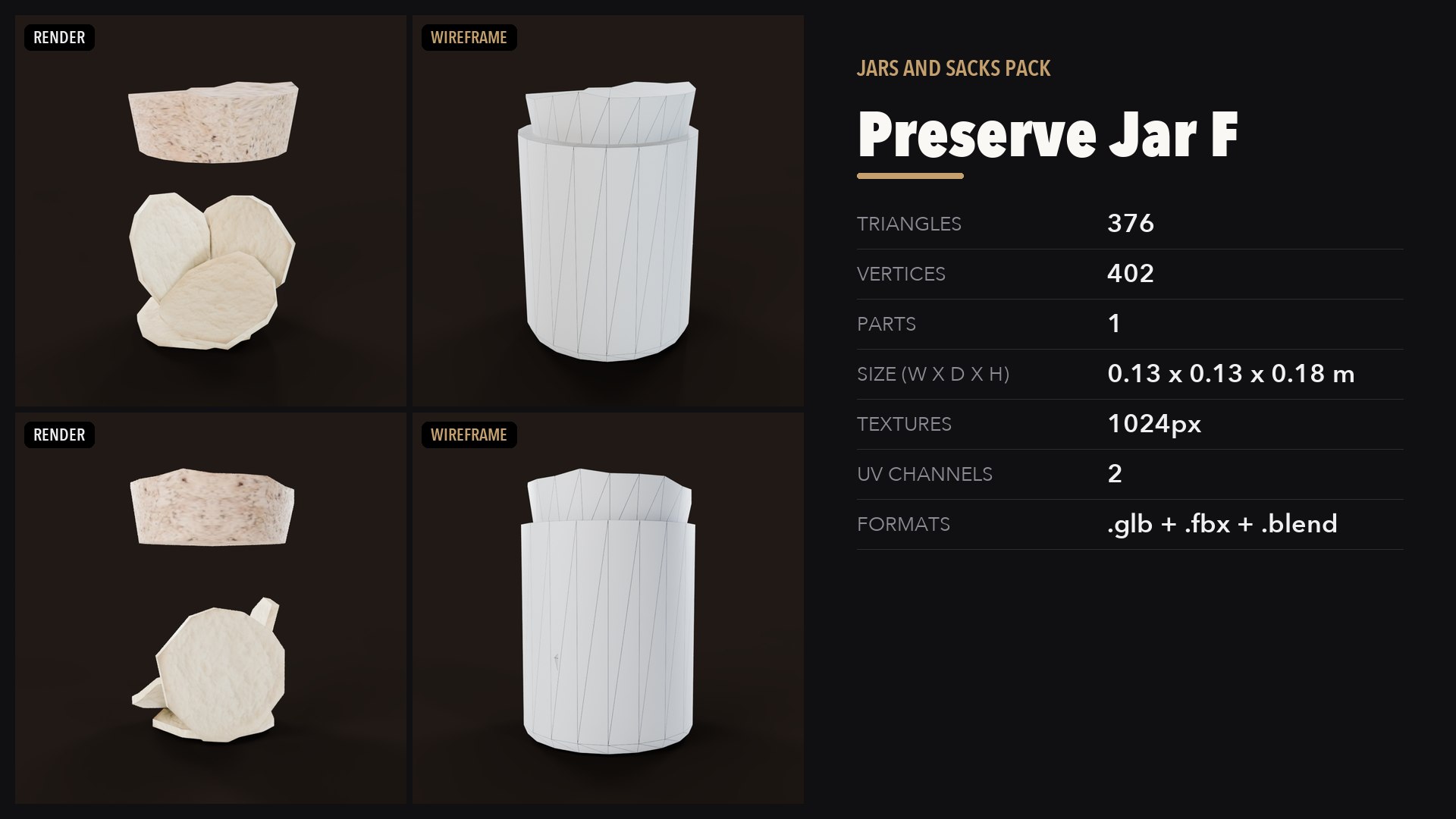 3D Jars and Sacks Pack https://p.turbosquid.com/ts-thumb/g0/aFqCIm/9V/19_preview/png/1791501507/1920x1080/fit_q87/55ca5190ed1f26129a56e1164e6c4e602132132b/19_preview.jpg
