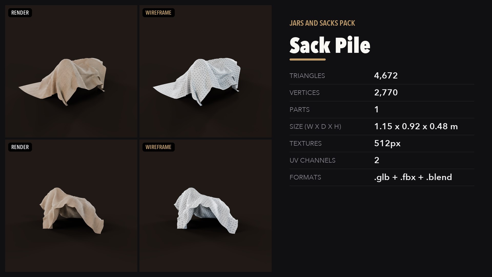 3D Jars and Sacks Pack https://p.turbosquid.com/ts-thumb/g0/aFqCIm/Xz/21_preview/png/1791501508/1920x1080/fit_q87/34804e89b09a3ccea250d80da97499ef48af9acf/21_preview.jpg