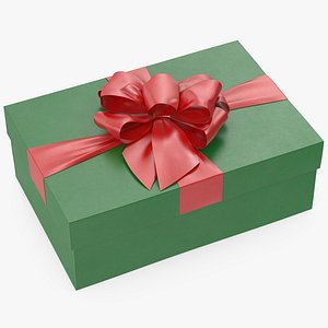Gift Box 4 v2 Green 3D