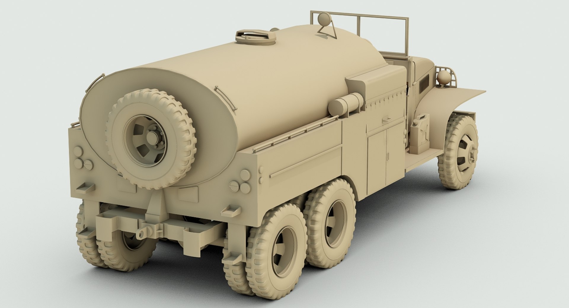 Ww2 Gmc 353 Airfield 3d Max