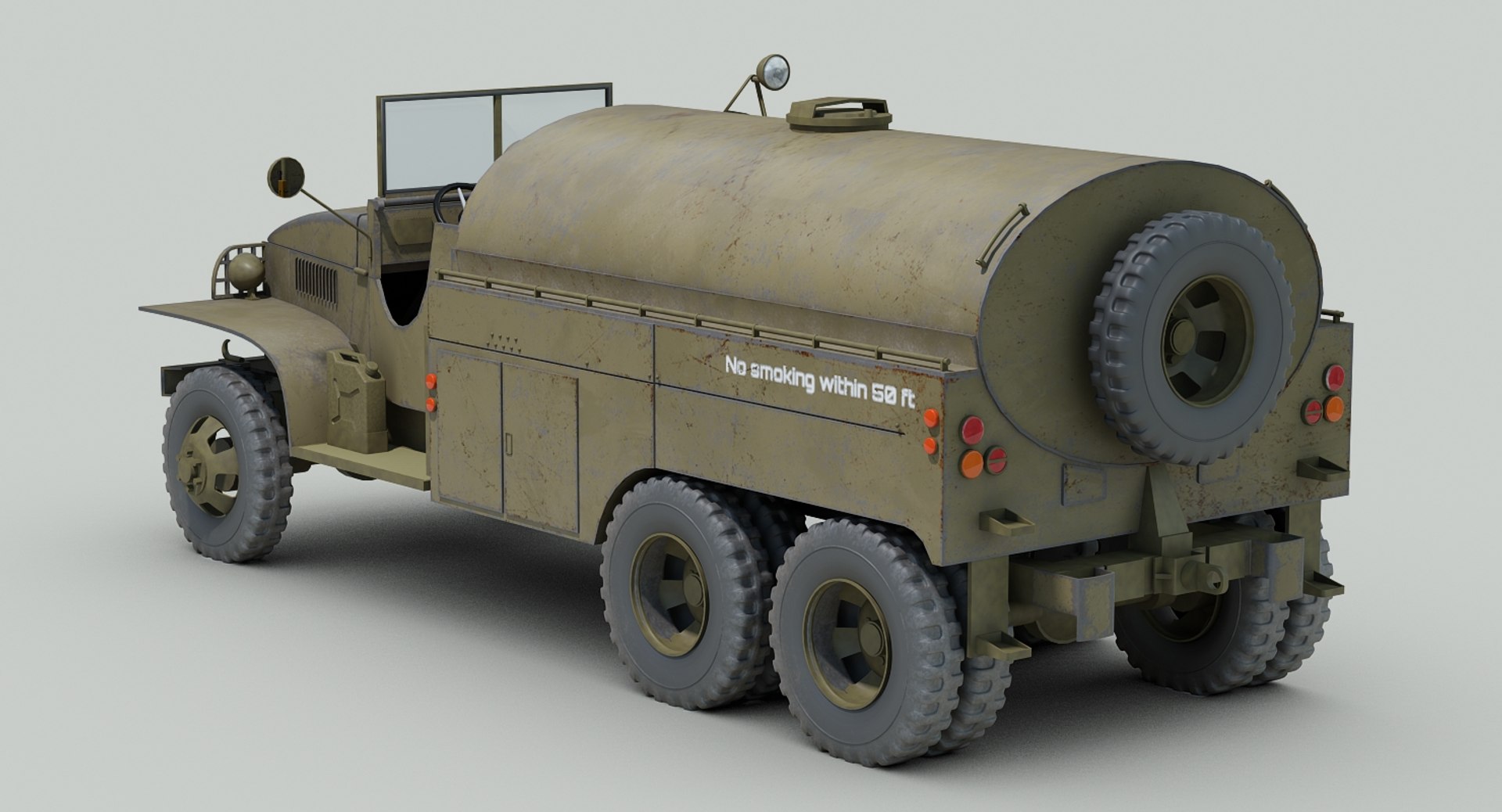 ww2 gmc 353 airfield 3d max