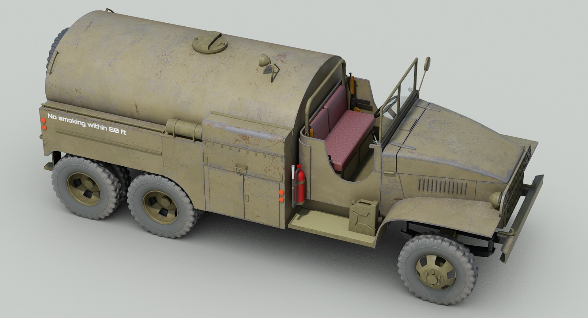 ww2 gmc 353 airfield 3d max