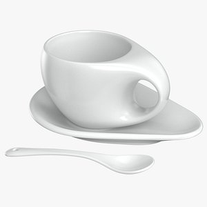 Coffee Cup 02v with Spoon PBR