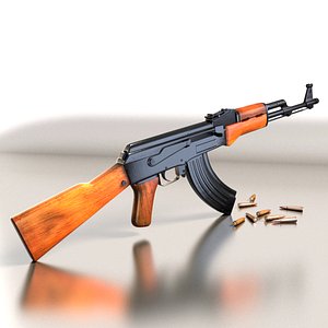 3D bullet ak47