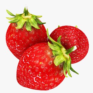 3D strawberry berry