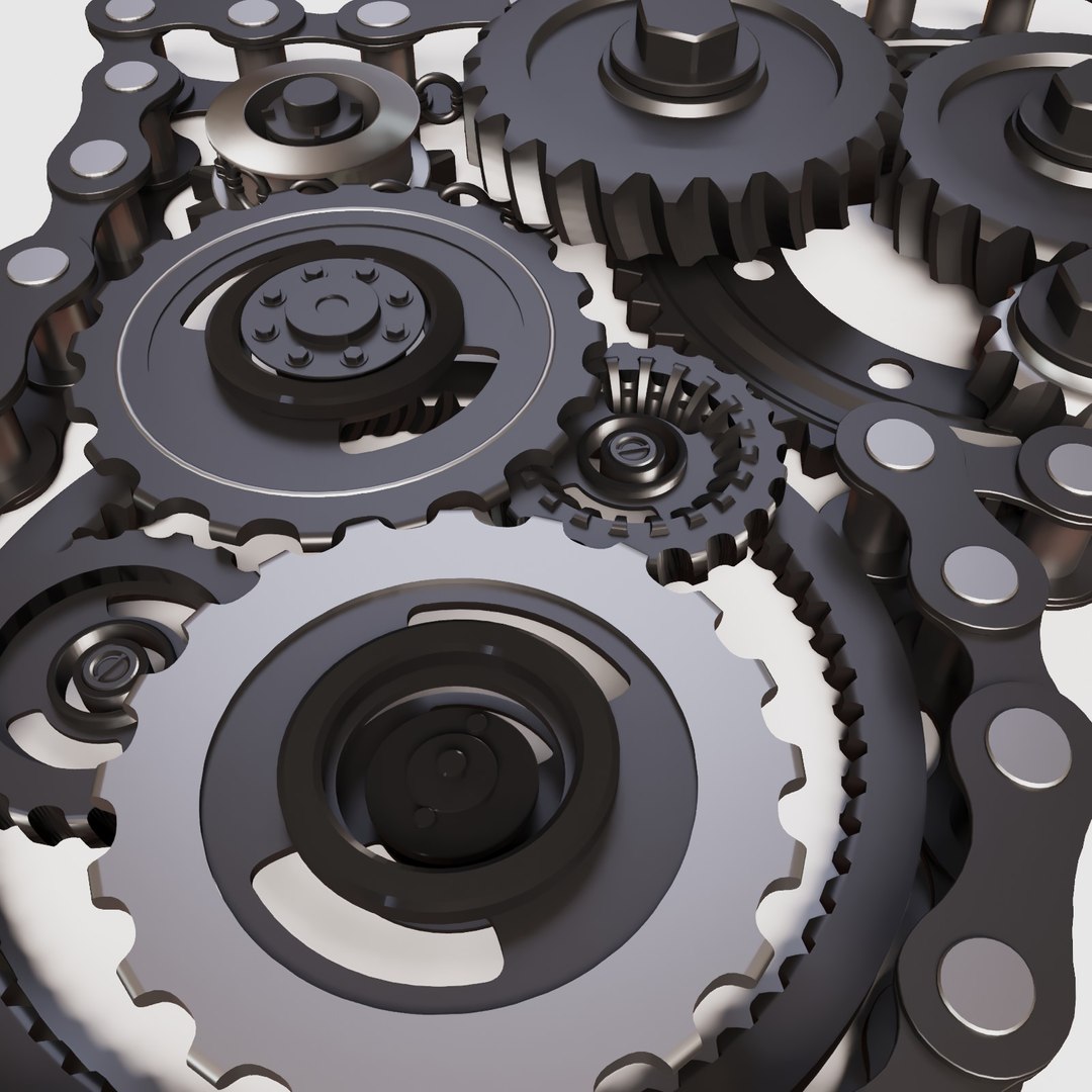 3D Heart Chains Model TurboSquid 1445507