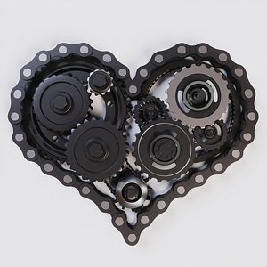 3D heart chains model